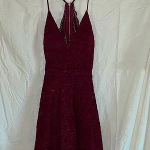 Maroon Honey and Rose formal Dress